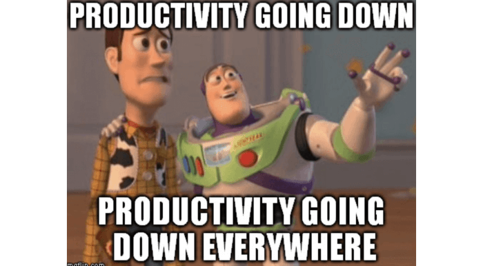  Productivity going down