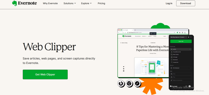 Evernote Web Clipper