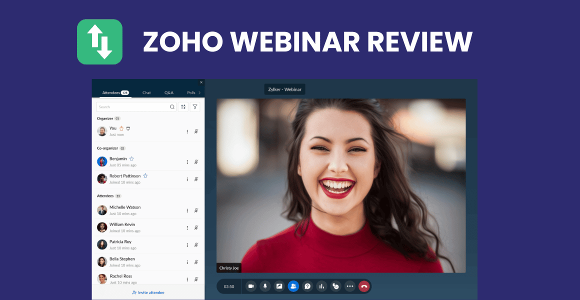Zoho webinar review