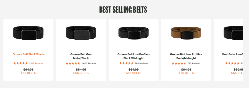 best selling groove belts