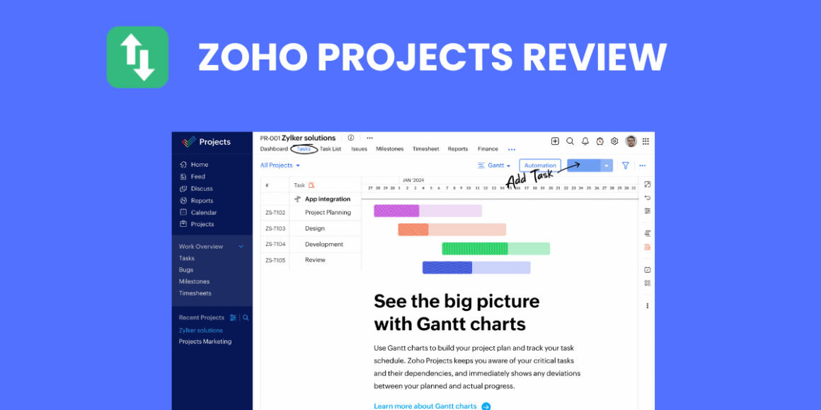 zoho projects review